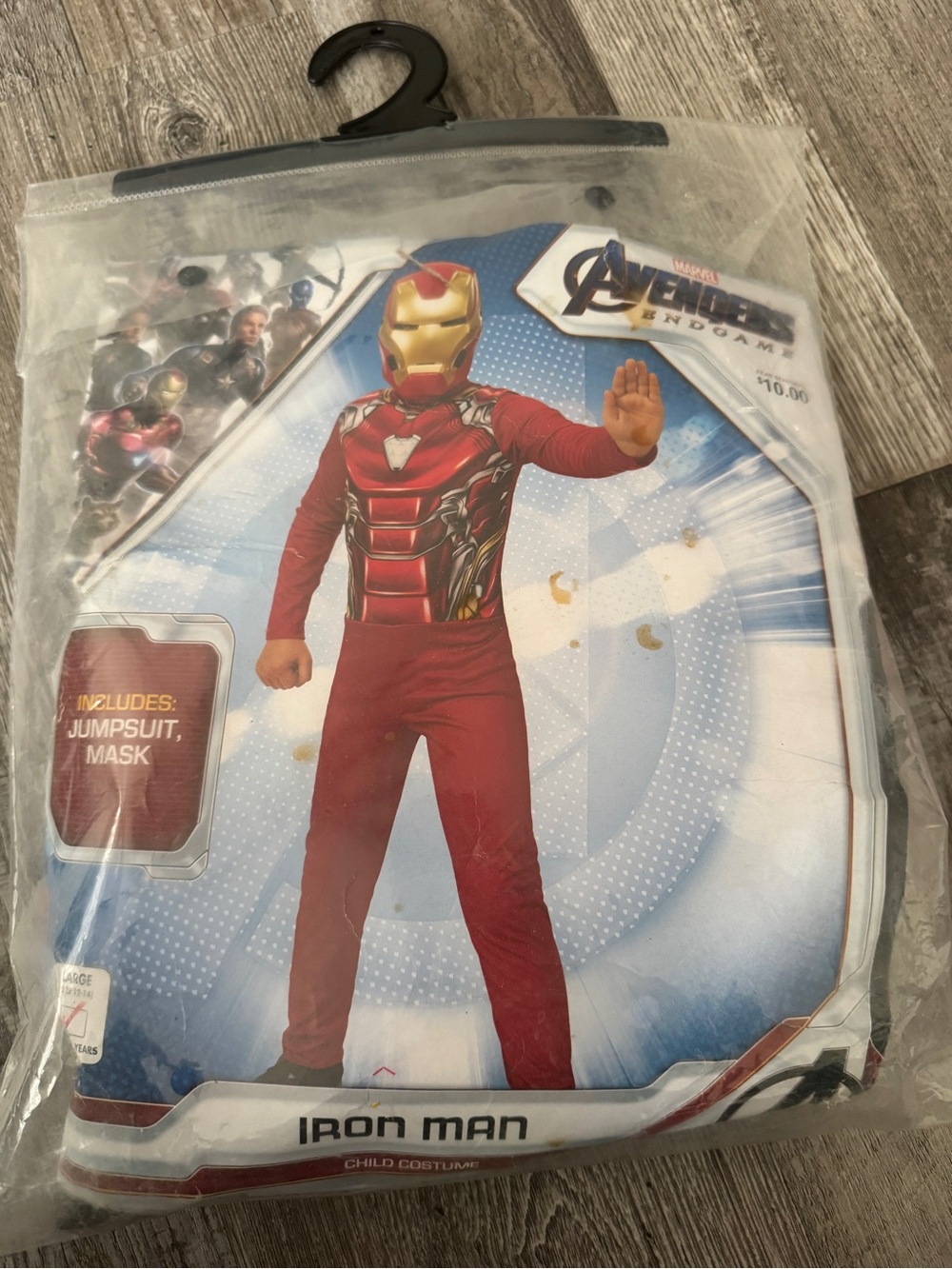 Marvel Avengers Endgame Iron Man Child Costume Jumpsuit Without Mask